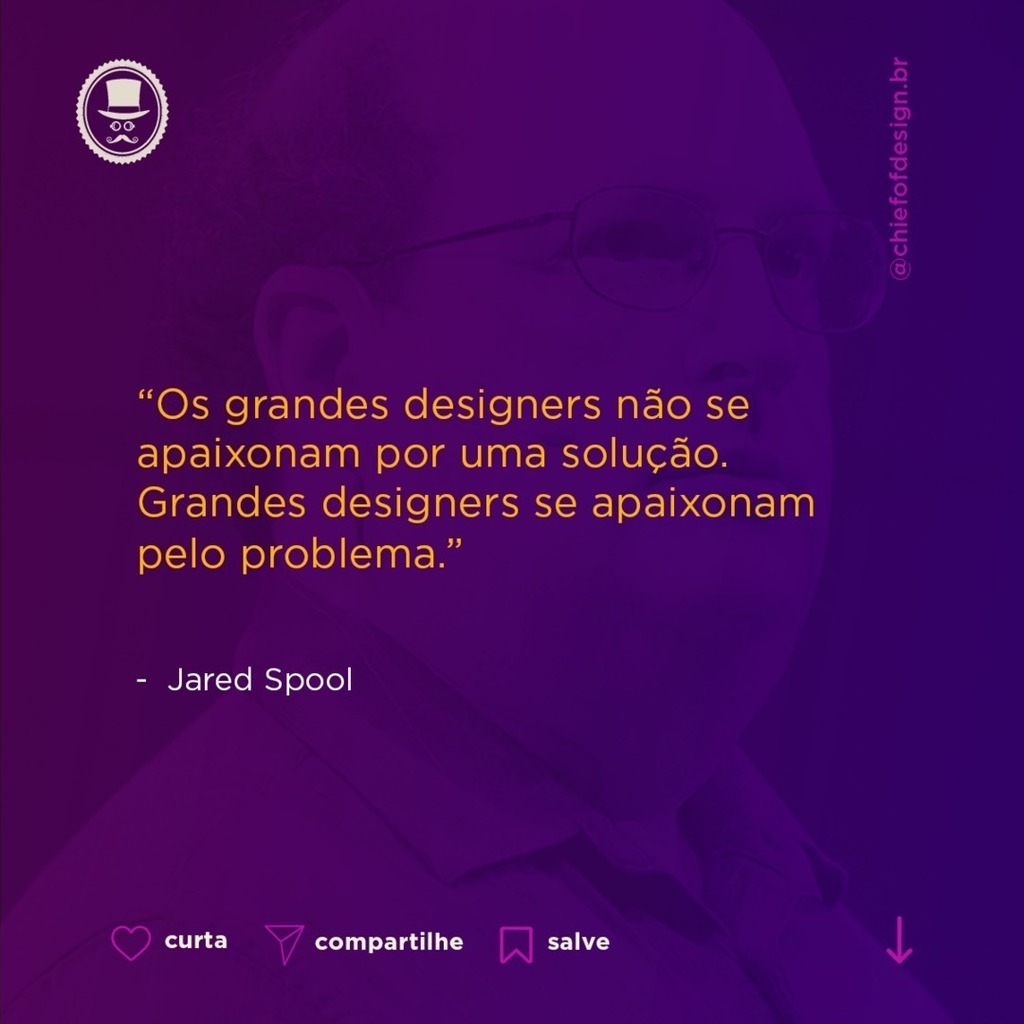 ChiefofDesign's tweet photo. "Os grandes designers não se apaixonam por uma solução.Grandes designers se apaixonam pelo problema.”
⠀
Discorda???🤔
.
#design #criativo #frasesinspiradoras #saulbass #saulbassinspired #designer #grphicdesign #designlife #designgrafico #chiefofdesign #dsgnbr #lovedesign #uid… https://t.co/69MwmwksAz