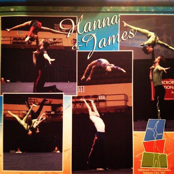 CrawleyHanna's tweet photo. When I was in 7th grade, I was a part of the junior Olympic gymnastics team for acrobatics and got invited to represent team USA for a worlds competition. Here’s a #ThrowbackThursday pic of what my life once was! #AliefHPE #AliefPE @OlleMightyOwls #VirtualSpiritWeek #acrobatics https://t.co/hEkHoVGEwi