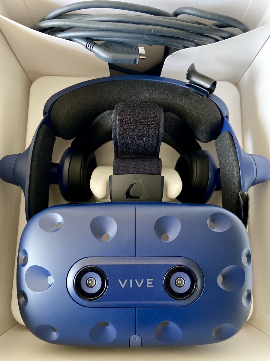 AndrewRGoodman's tweet image. I’ve been wanting a VR headset for my PC for YEARS but never had a powerful enough PC to justify spending the money to get one... well now I do, so I pulled the trigger 🤩🤩 #HTCVive #HTCVivePro