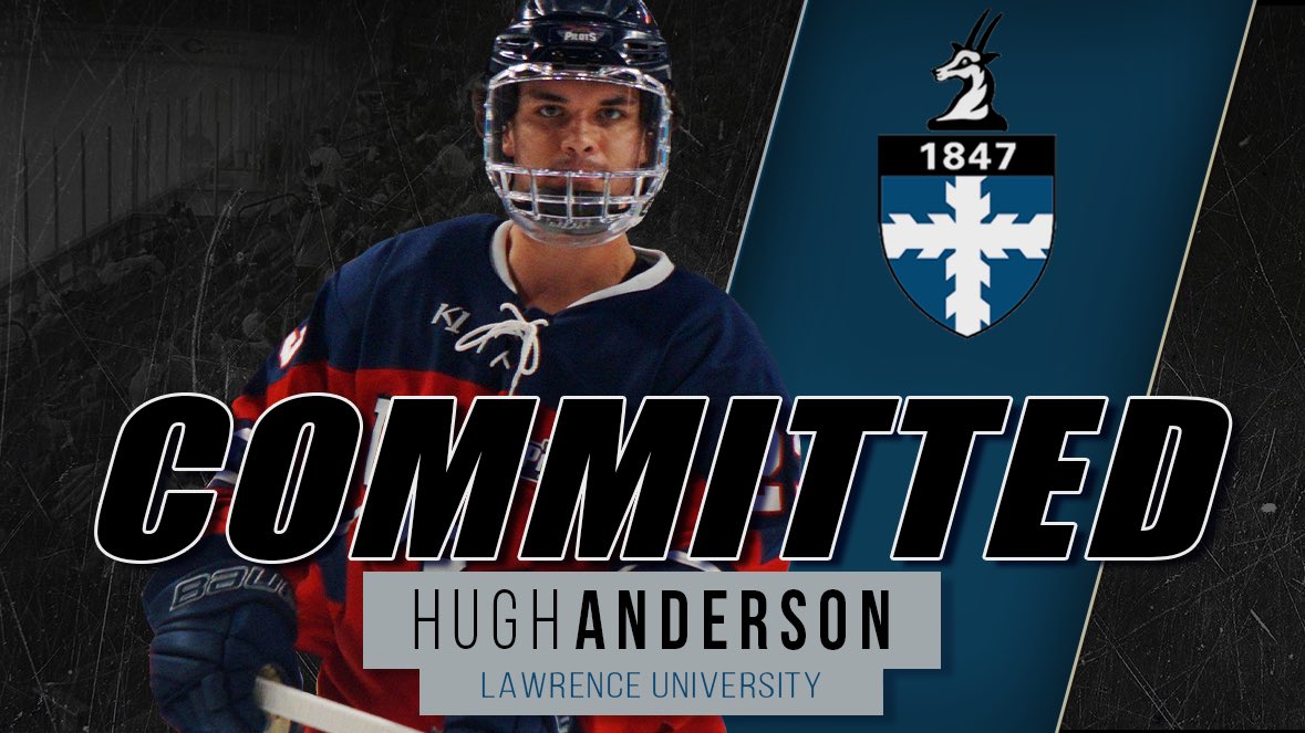 KCScouts_Hockey's tweet image. We’re excited to announce defenseman Hugh Anderson’s commitment to Lawrence University!