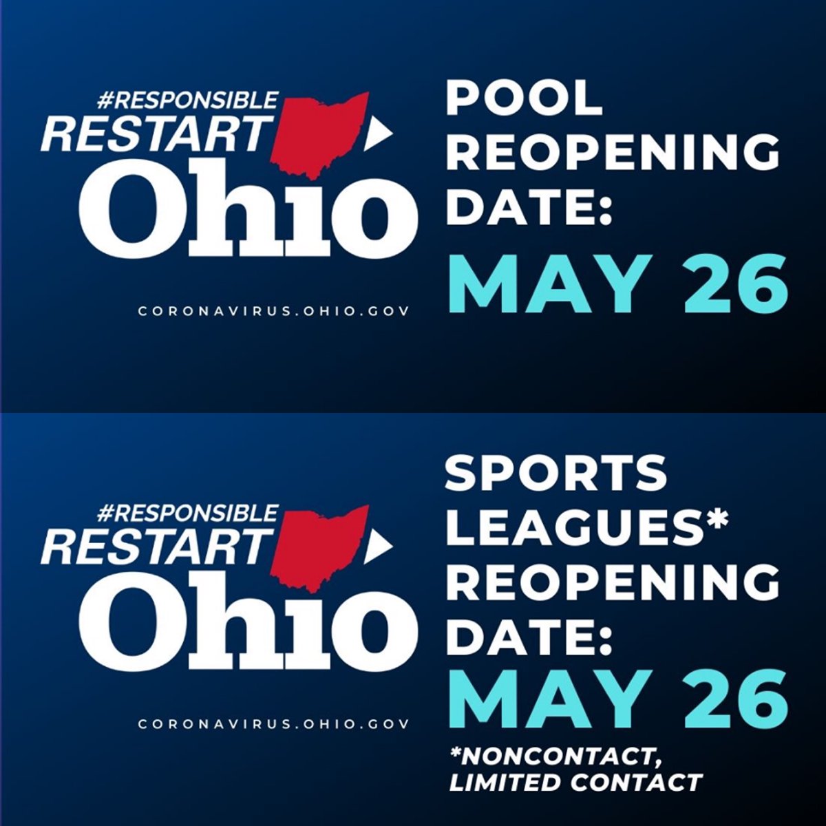 CCBH_Net's tweet photo. Responsible Restart Ohio: OPENING ANNOUNCEMENTS
Find all the restart information here: https://t.co/9qJWZ7lMLf
#responsiblerestart #restartohio #InThisTogetherohio #OhioStrong https://t.co/5K47FNXgDC