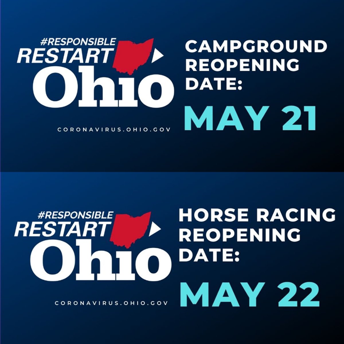 CCBH_Net's tweet photo. Responsible Restart Ohio: OPENING ANNOUNCEMENTS
Find all the restart information here: https://t.co/9qJWZ7lMLf
#responsiblerestart #restartohio #InThisTogetherohio #OhioStrong https://t.co/5K47FNXgDC