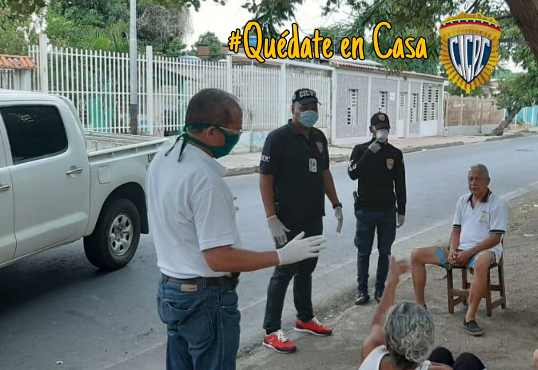 BloqueAragua1's tweet photo. #Quédateencasa #CICPC operativo conjunto con funcionarios de la División Central de Reseña Municipal Aragua a fin de concientizar a la comunidad a cumplir con las normas establecidas para el COVID-19 https://t.co/Qg9Qajk4TM