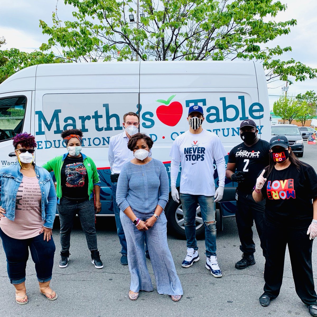 VinceGrayWard7's tweet photo. I also want to thank my son @LosGray, my wife, and my staff for continuing to join me on the front-lines to make sure #Ward7 residents are fed and taken care of! #StillWorkingForYou #WeAreInThisTogether https://t.co/ge1maBLBOB