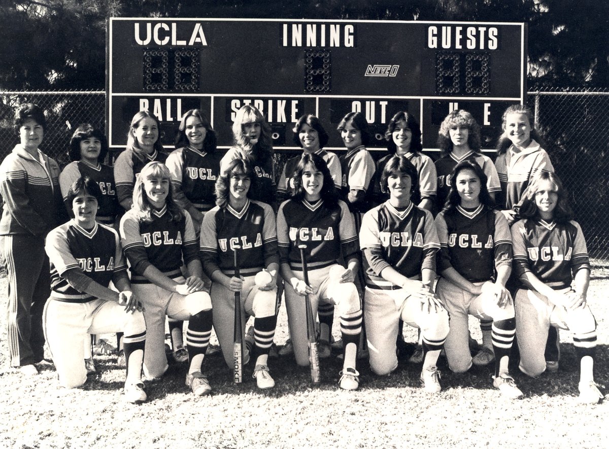 UCLASoftball's tweet photo. On this day in UCLA Softball postseason history ...

in 1982, the Bruins played their first-ever NCAA Tournament game, a 4-0 home win over Wyoming. Debbie Doom pitched a perfect game the next day to clinch a spot into the Women's College World Series.

#GoBruins https://t.co/6d1ujLWSn0
