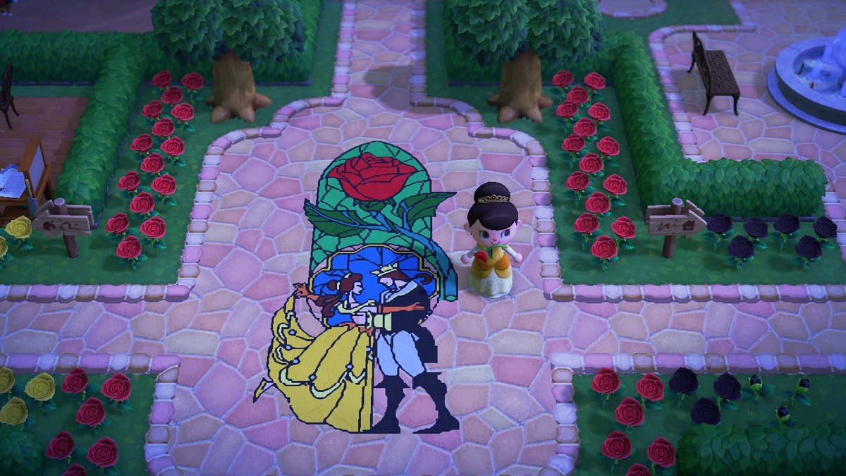 aIIie_cat's tweet photo. My finished entrance! #ACNHdesigns #ACNH https://t.co/mxZcIm0B5J