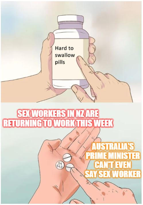scarletalliance's tweet image. New Zealand sex workers have just been included in their stage 2 return to work. In Australia Saunas and bath houses are permitted to open in stage 3, but sex industry premises are not. This is not about public health, this is outright discrimination.