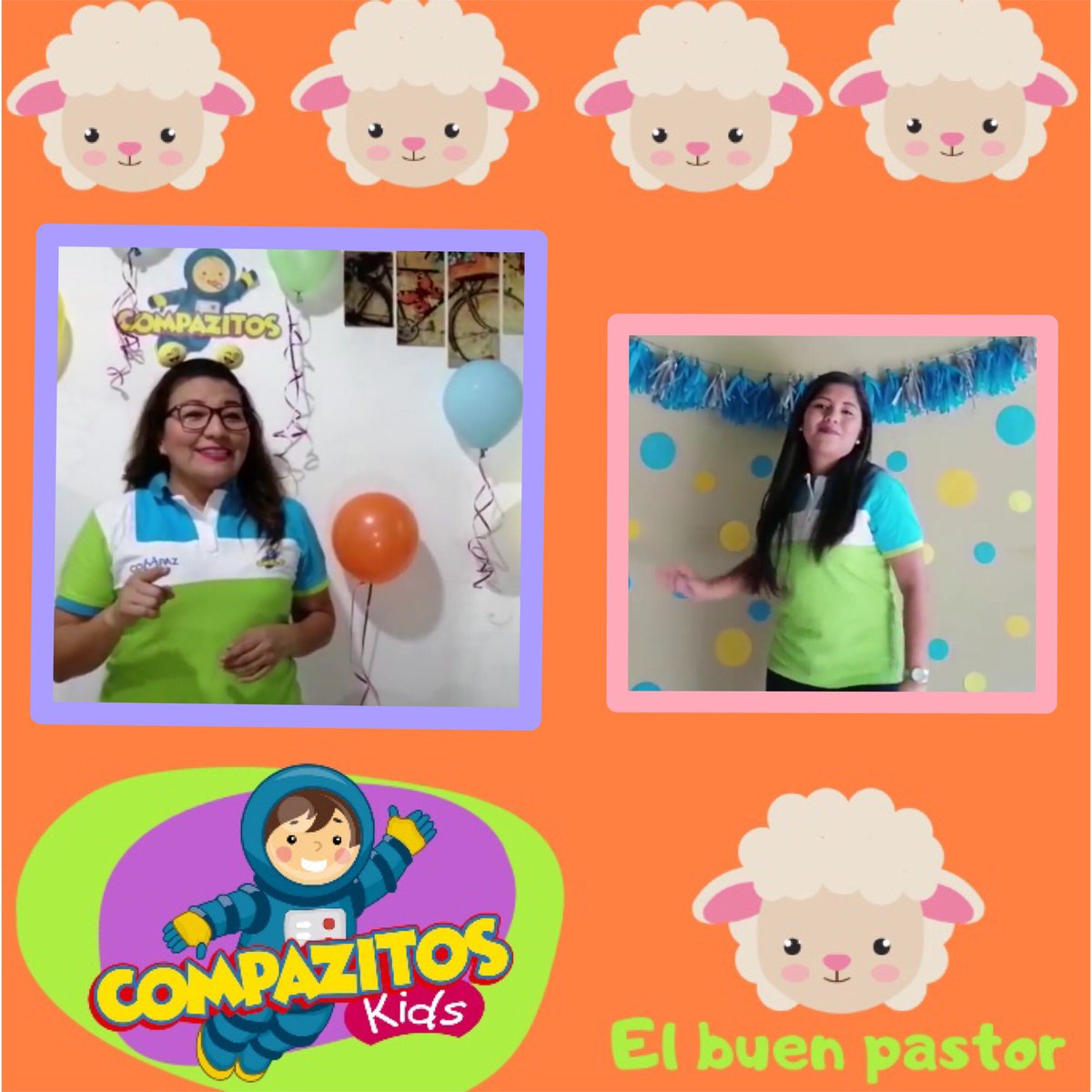COMPAZITOSkids's tweet photo. Hoy aprendimos del buen pastor 👦🏻🐑🐑
📖Yo soy el buen pastor; el buen pastor su vida da por las ovejas. •San Juan 10:11 💕AMÉN 🙌🏻🙏🏻
#TransmisiónEspecial
#CompazitosKids
#MiDomingoEntreSemana
#VamosAVolver
@pastorvladimir.sv
@pastoracompaz https://t.co/ZBvJ2K1bmh