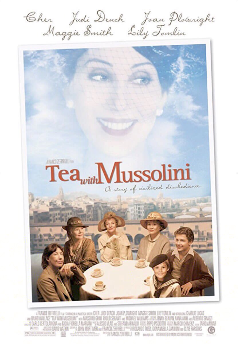 FilmNewsNos's tweet photo. 🎬MOVIE HISTORY: 21 years ago today, May 14, 1999, the movie 'Tea with Mussolini' opened in theaters!

#JoanPlowright #MaggieSmith @cher #JudiDench #LilyTomlin #TessaPritchard #BairdWallace #CharlieLucas #PaulChequer #PaoloSeganti #MassimoGhini #MichaelWilliams https://t.co/M8F59yj8Nd