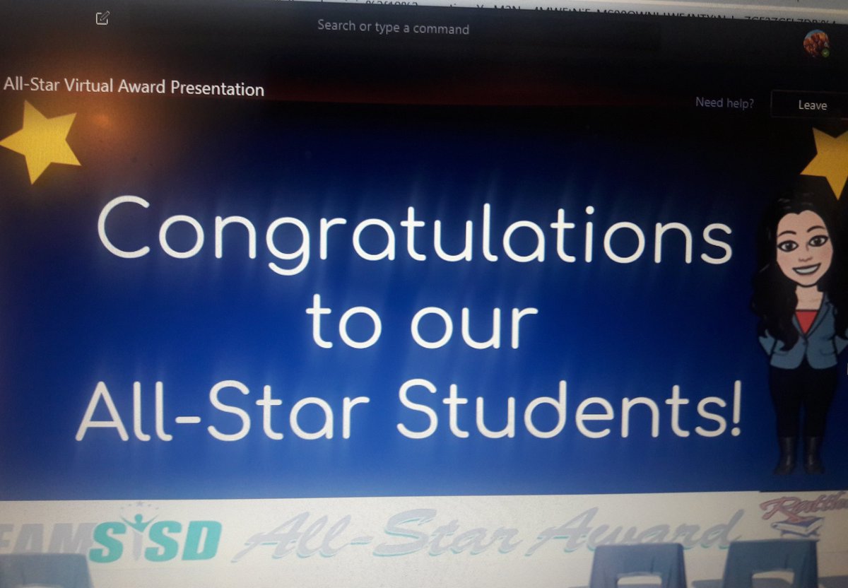 Nothing stops #teamSISD from recognizing students. Virtual
 All-star Student Awards. Thank you counselors and administration! Congratulations to our Kinder Dual Language Academy scholars Adalyn Ontiveros and Sabin Pinedale. #BeShookBeDauntless