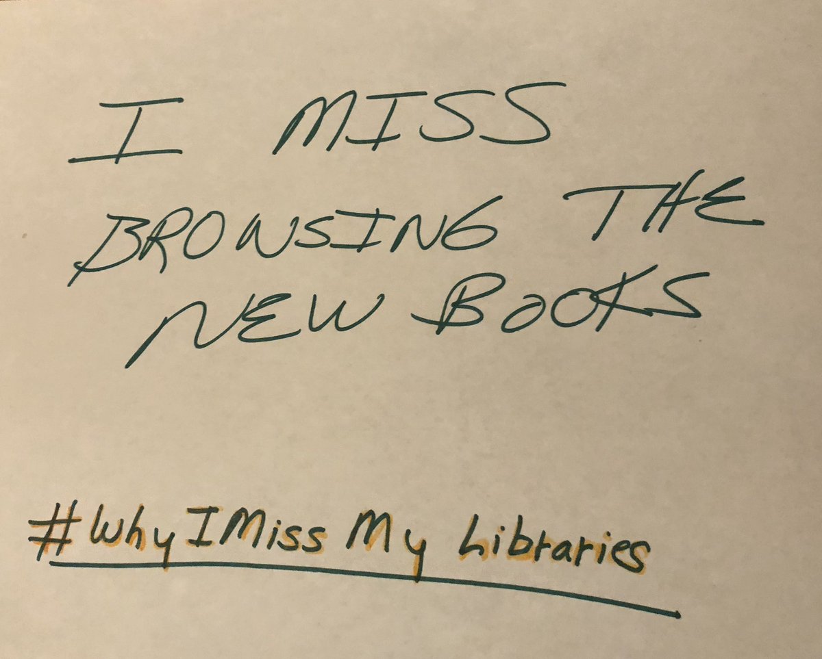 ChrisKelly36's tweet photo. I miss lots of things, @FOLMC - here’s one!
#WhyIMissMyLibraries https://t.co/PDMinlFGMj