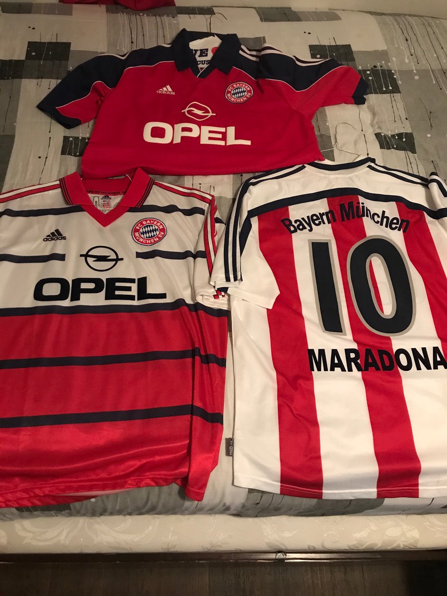 MrPalumboMath's tweet photo. @classicshirts 
Super excited for the return of live Bundesliga this weekend! Some teams aren’t there anymore.. but there sure were some iconic shirts from the 90s. https://t.co/mDcNos4jJb