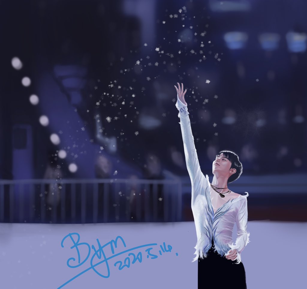 YuMeng_BAIBAI's tweet photo. 最爱yuzu，最喜欢看他站在冰场上星光璀璨的样子#羽生结弦# https://t.co/elW7fELk0P