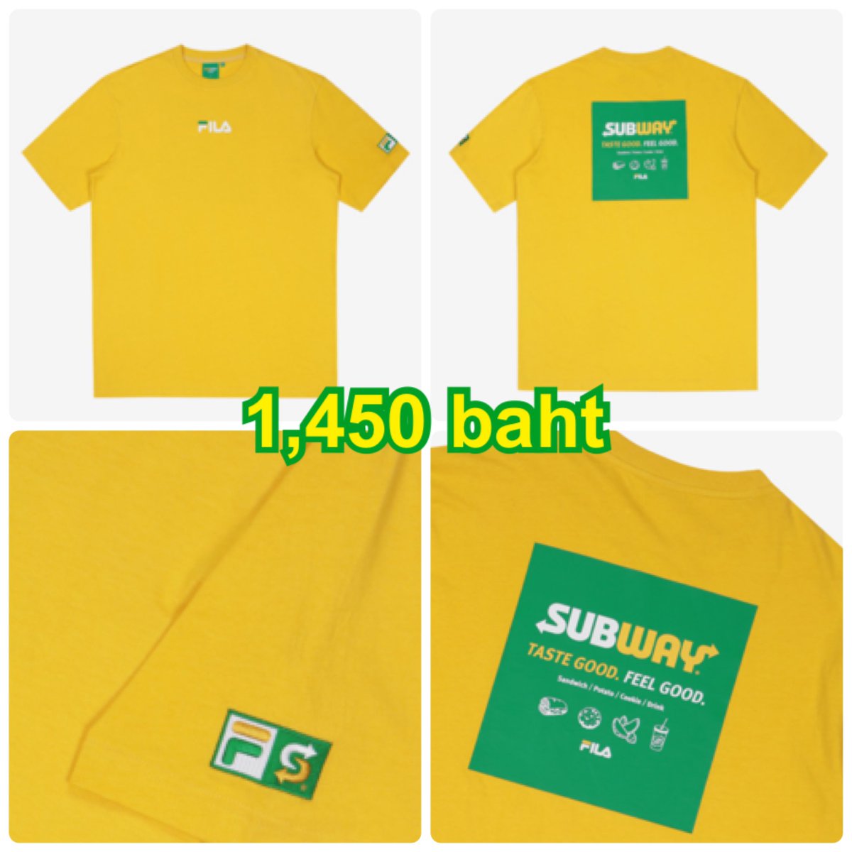 double_wbt's tweet photo. Pre-Order
🍔 เสื้อยืด #FilaxSubway ลายนี้มี 3 สี
💸 ราคา 1,450 ฿
📤 60/80 ฿
✈️ รอสินค้า 10-15 วัน
#FILA #SUBWAY #เสื้อผ้าเกาหลี #พรีออร์เดอร์เกาหลี #เกาหลี #FILAเกาหลี #TasteGoodFeelGood https://t.co/bgrBymmnoA
