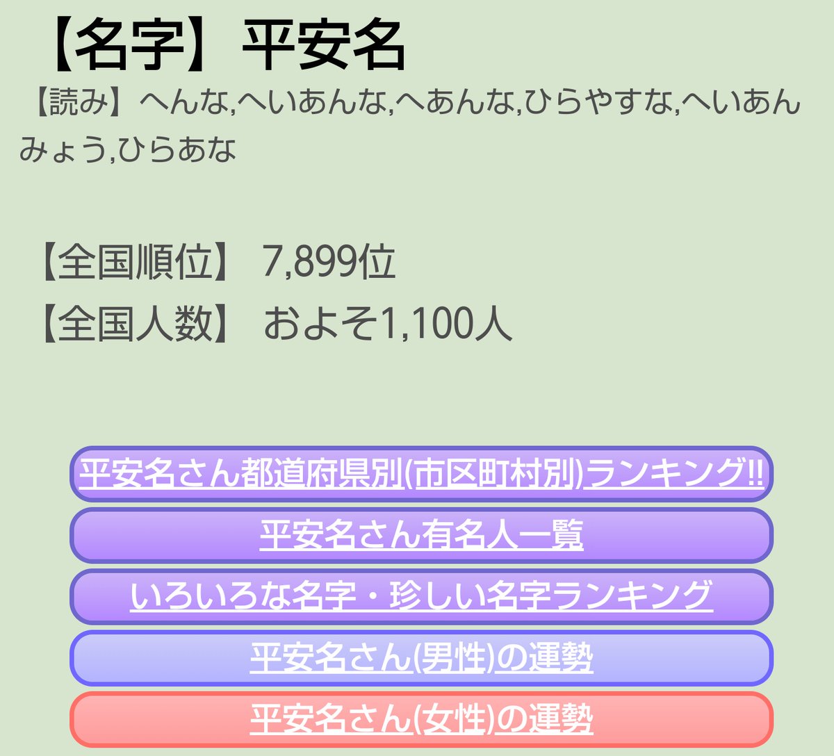 カヨマル در توییتر やっぱ平安名って珍しい名字ですねw ちなみに沖縄県に多いそうでv