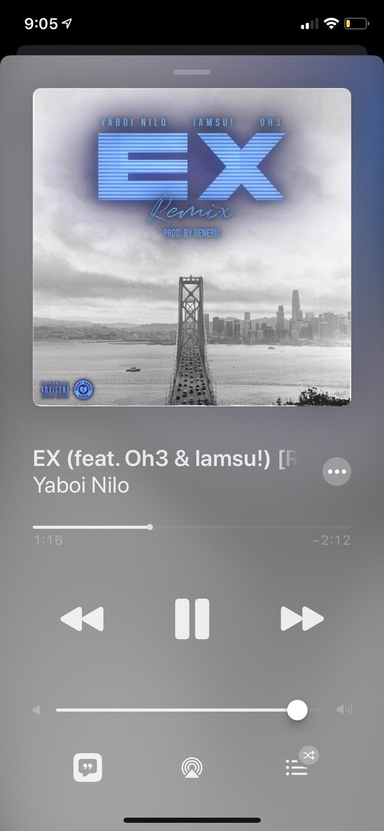yaboinilo's tweet image. EX REMIX FEAT. OH3 &amp;amp; IAMSU!
OUT NOW ON ALL PLATFORMS