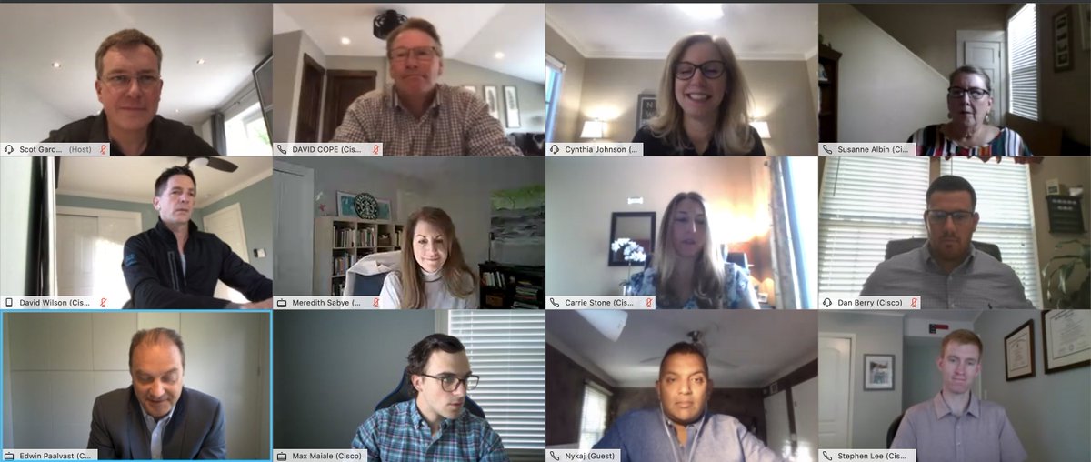 Always great to get our team together virtually!   
<a href="/CiscoCloud/">Cisco Cloud</a> <a href="/CiscoDC/">Cisco Data Center and Cloud</a> @CiscoIoT <a href="/CiscoSP360/">Cisco Service Provider</a>
