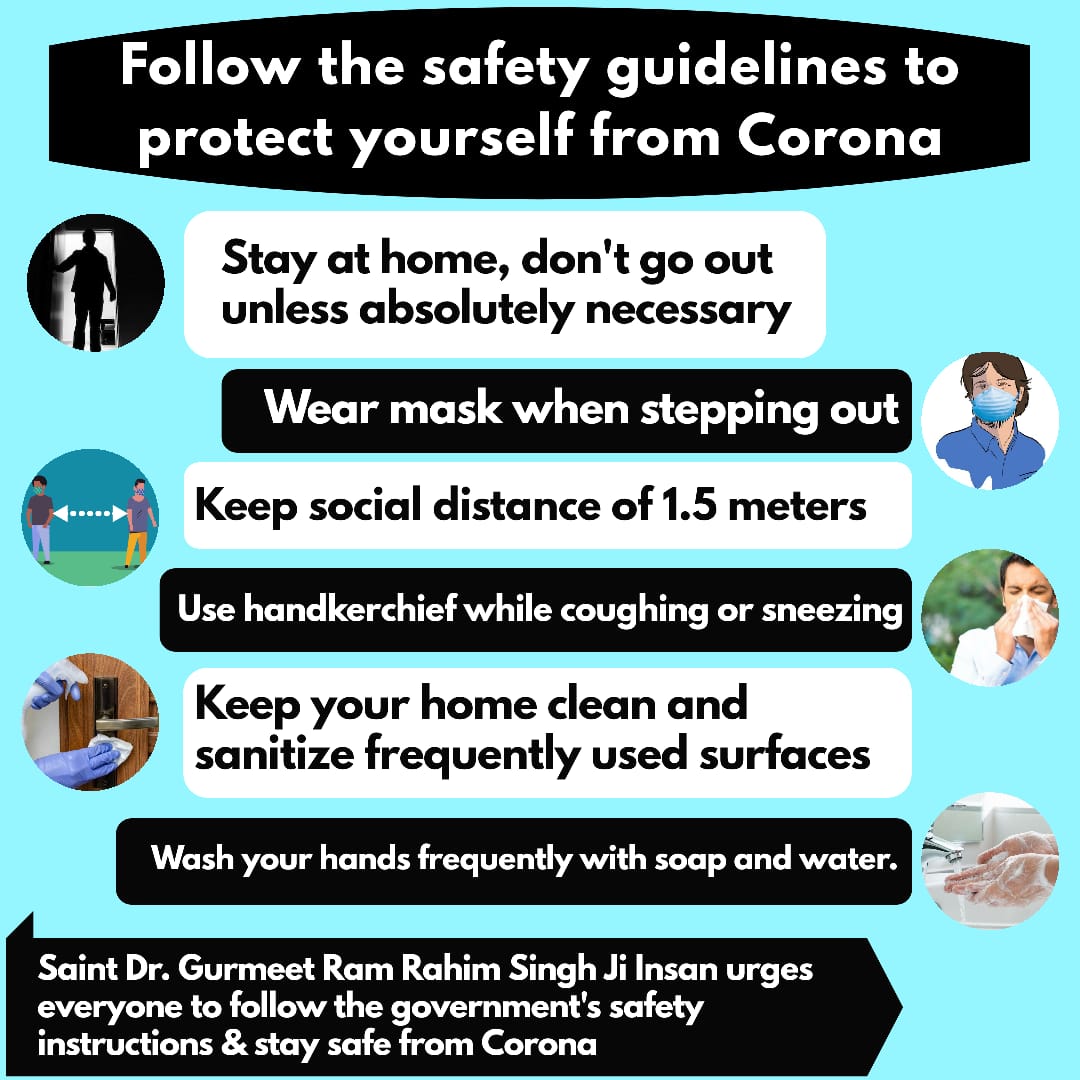 KanikaInGrace's tweet photo. Absence of physical &amp; mental illnesses is good health.

Today, millions of people are living a happy life with good health even in the time of #Covid_19 epidemic, only because of the tips given by Saint Dr @Gurmeetramrahim Ji.
So, try #HelpfulTipsToBeatCorona for a healthy body.. https://t.co/KoZB37CIVS