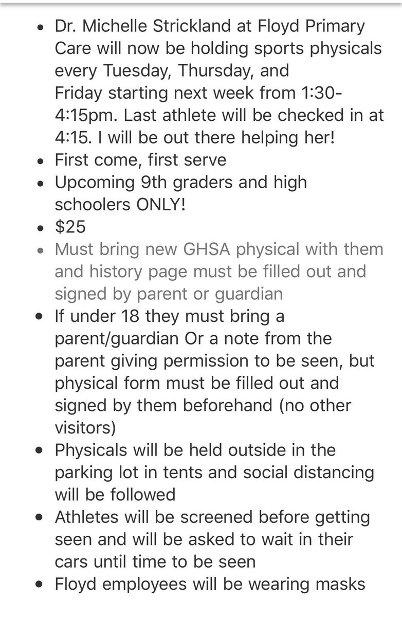 Good to know Dragons. Get those physicals.