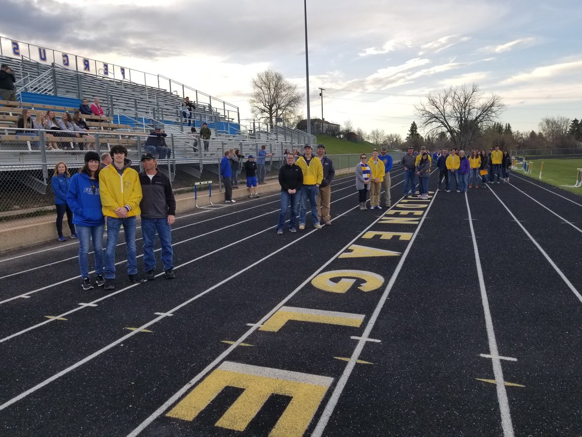 Here's to the track and field seniors. We'll miss you!