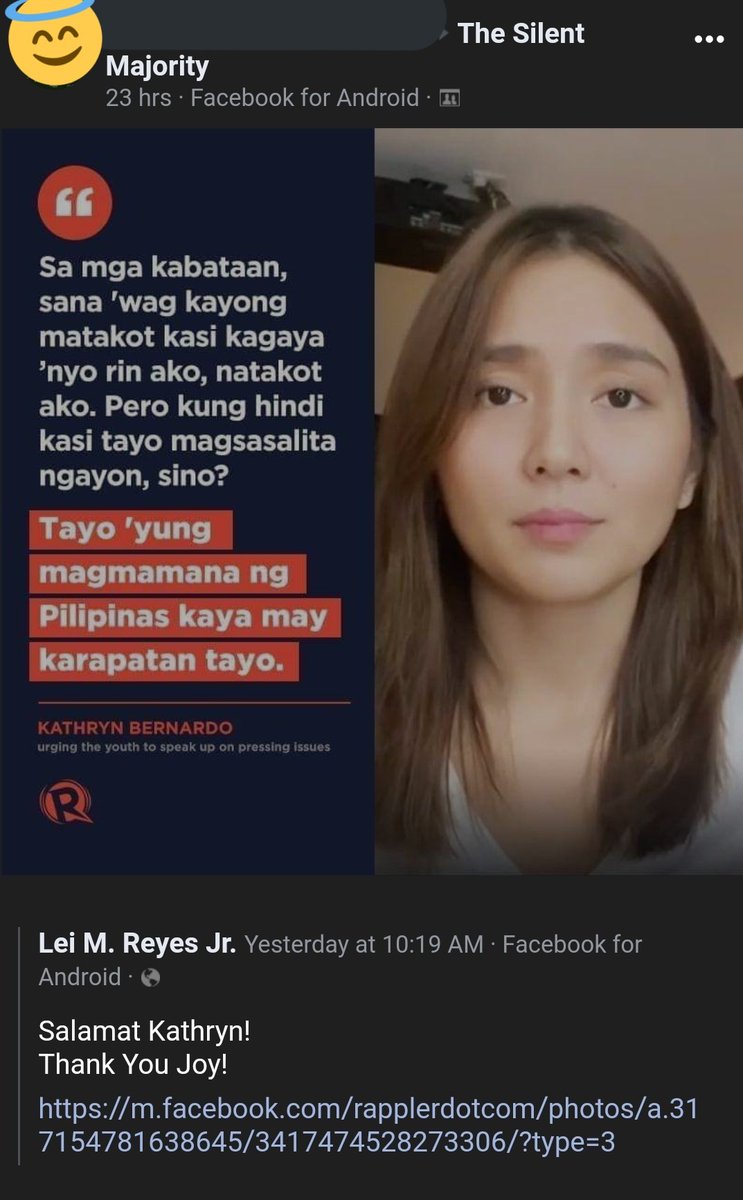 sxshaaa's tweet photo. Nakarating na sa The Silent Majority 👍 https://t.co/oXUi8gIKl1