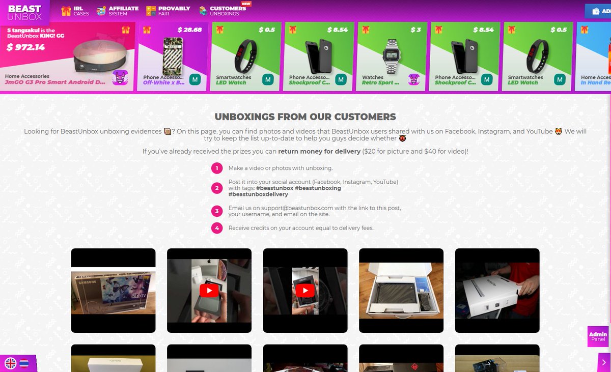 BeastUnbox's tweet photo. New section added.
-Customer Unboxing
Now you will be able to see our happy customer deliveries.
If you got your delivery send us an email at support@beastunbox.com https://t.co/kMuot13fS1