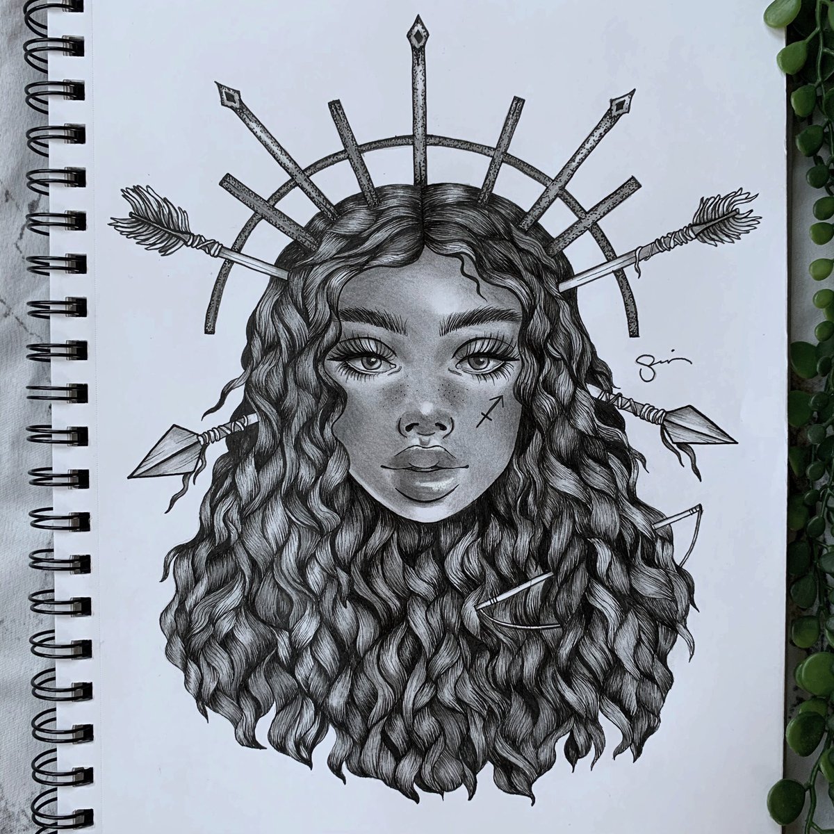 sincerelyart's tweet image. i know it’s getting late but i really couldn’t wait to post! hope you guys love my Sagittarius queen ♐️🤍