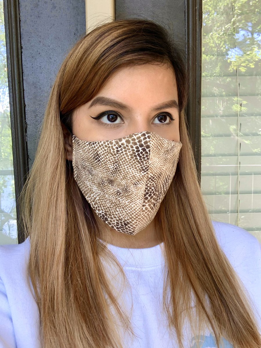 OriginallyStit1's tweet image. Snake Print face mask. Link in bio 💕💕 #facemask