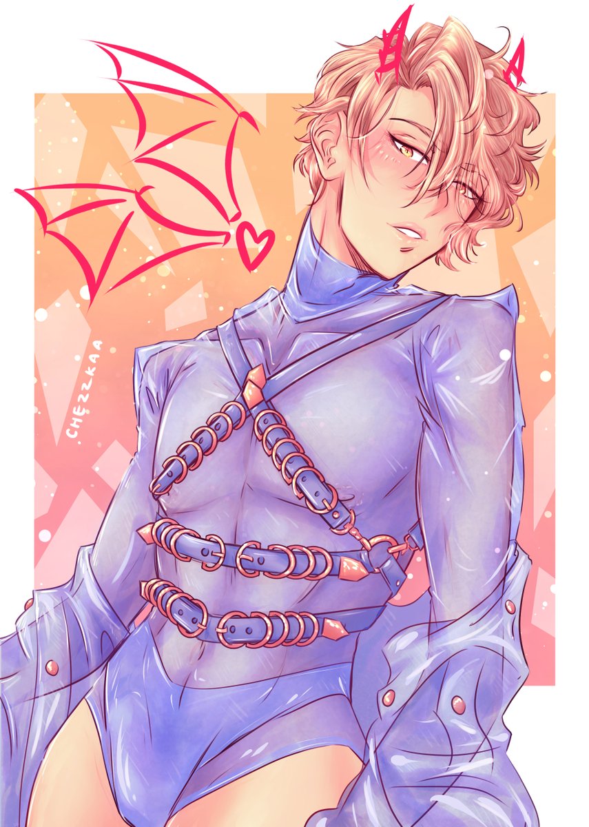 Chezzkaa's tweet photo. Happy birthday to one of my favourite Demon Brothers! 

(Outfit by @creepyyeha_ )
#happybirthdayasmo #obeymeasmodeus #obeyme #obeymay #obeymejp #obeymemasters #obeymeshallwedate https://t.co/kXMm3pyyuN
