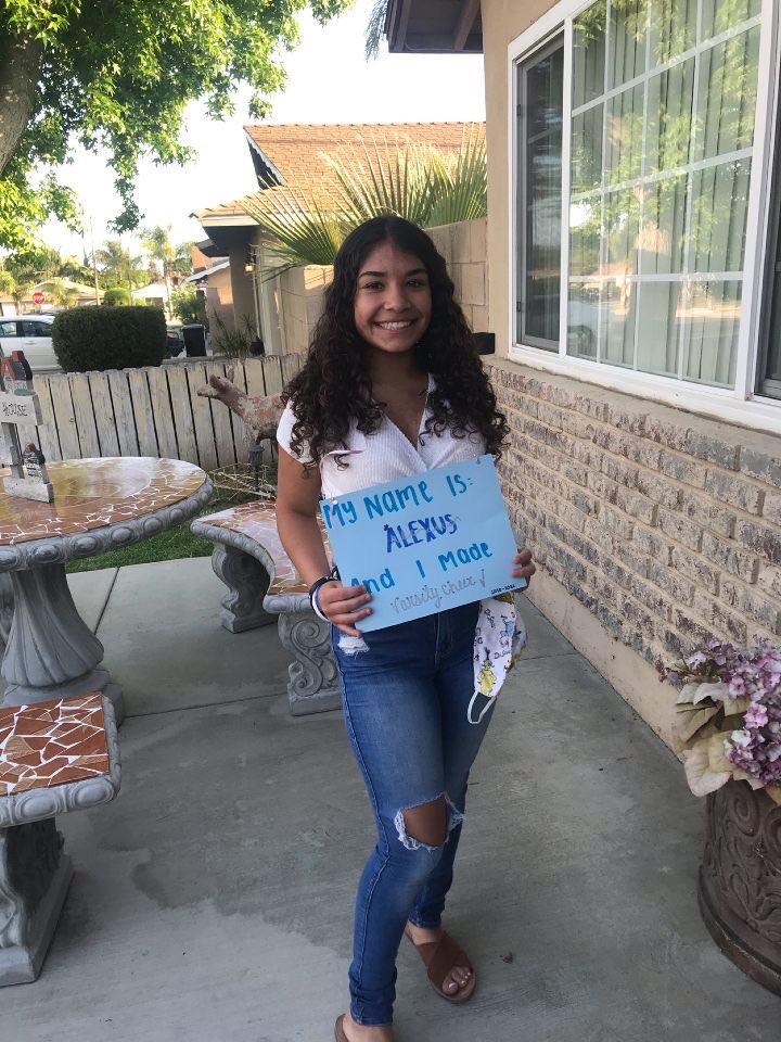 Congrats to returner Alexus for making Varsity Cheer!💙