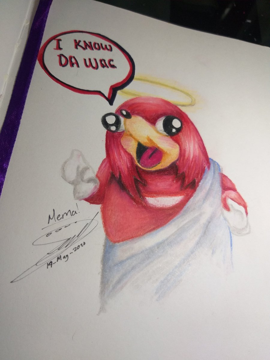 MemaWtf's tweet photo. Los invito a unirse a mi nueva religión. 
#UguandaKnuckles #drawings #arte #Artist #dibujo 
Siganme en tik tok: https://t.co/DLZbJn6Edz
Instagram: https://t.co/DLZbJn6Edz
Facebook: Mema.
YouTube: Mema.
🤠 https://t.co/NdC1fYzBXQ