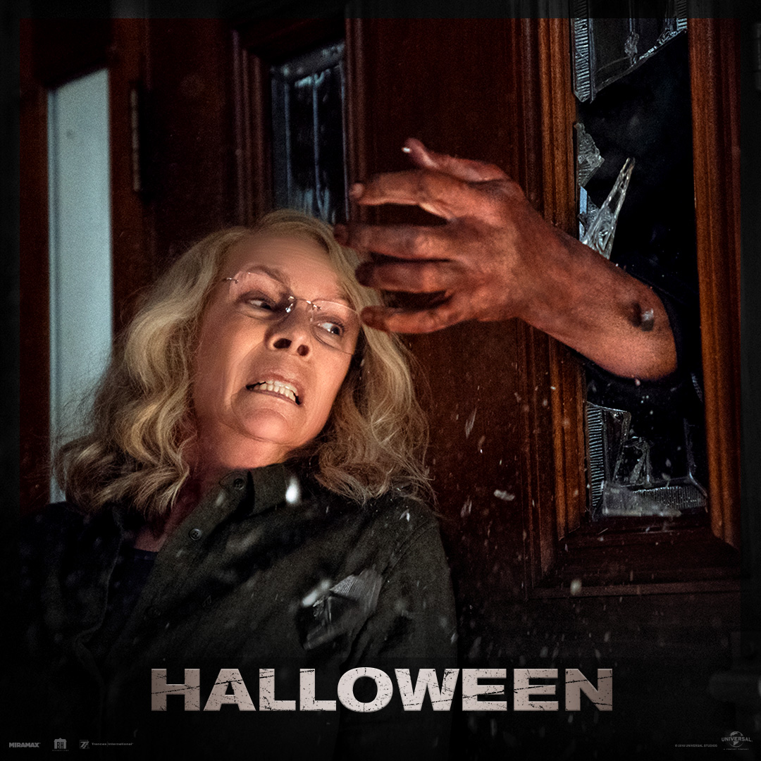 unisphe's tweet photo. Halloween fans, Jamie-Lee Curtis &amp; David Gordon Green are having a watch party Sunday morning, see you at 7:45am! #HalloweenAtHome https://t.co/POFxHnva7Z