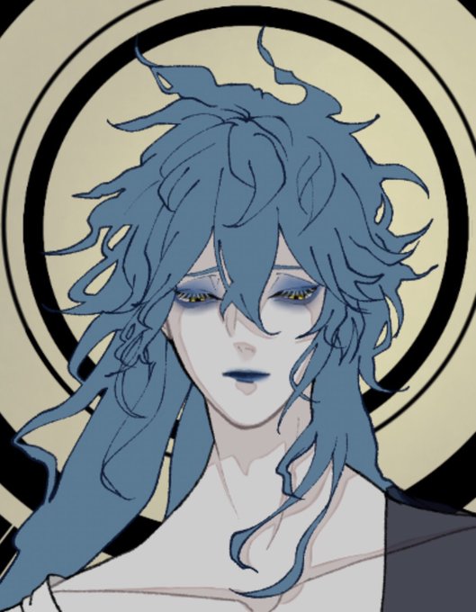 「blue eyeshadow」 illustration images(Oldest｜RT&Fav:50)