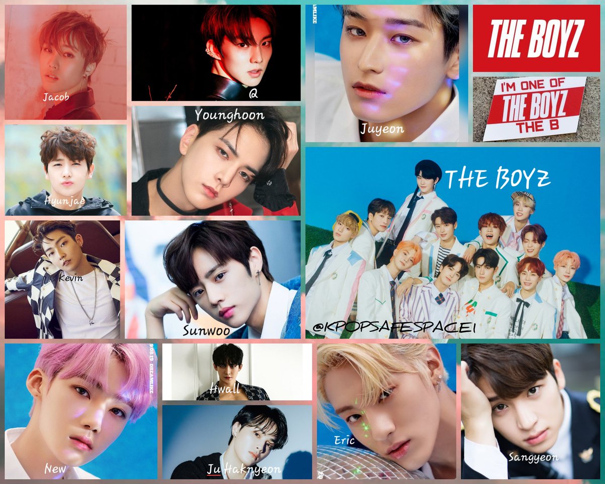 Know your K-Pop bands/artistsBand: THE BOYZDebut: 2017 (Boy)Label: Cre.ker Ent.Fandom: The BMembers: Vocals: Sangyeon, Jacob, Younghoon, Hyunjae, Juyeon, Kevin, New & Q; Rap: Ju Haknyeon, Sunwoo & Eric; Past member: Hwall (Rap, Voc.)My top 3 songs: Butterfly, No Air, D.D.D