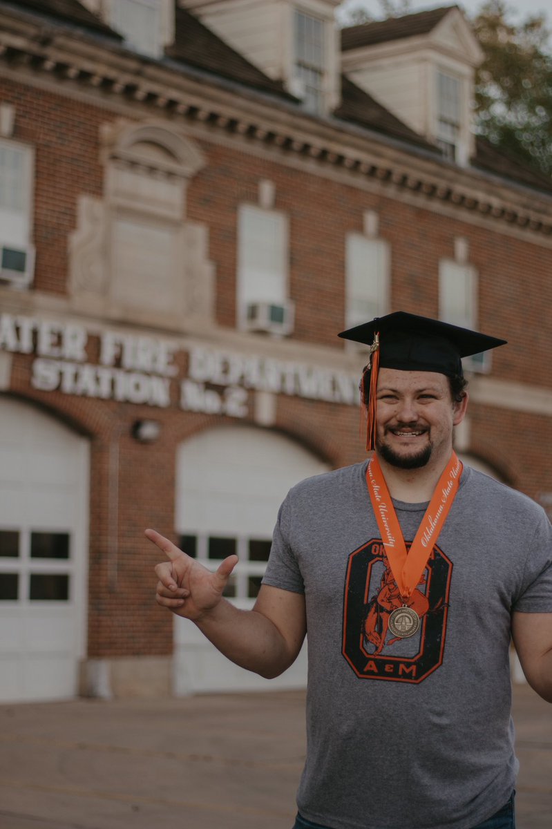 FPSETatOKstate's tweet photo. Dylan Epperson is the #fpset #2020graduate to celebrate today! He is continuing in gaining his credentials immediately through FF1, FF2, and EMT training to pursue a career in the fire service! Congratulations!! 🎈🎉 #okstate @okstate @OSU_CEAT https://t.co/aOqhbFf2zp