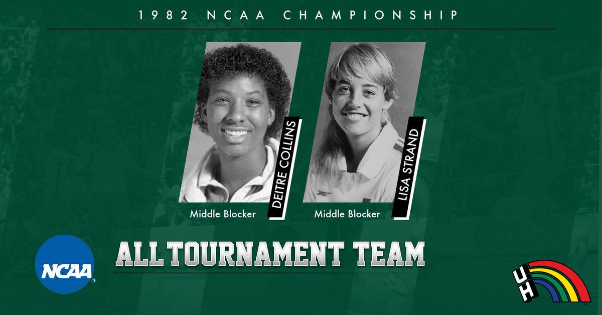 HawaiiWVB's tweet photo. #HawaiiWVB players Deitre Collins & Lisa Strand both earn NCAA All-Tournament honors! #GoBows #LeaveA https://t.co/2VQXiqmLXH