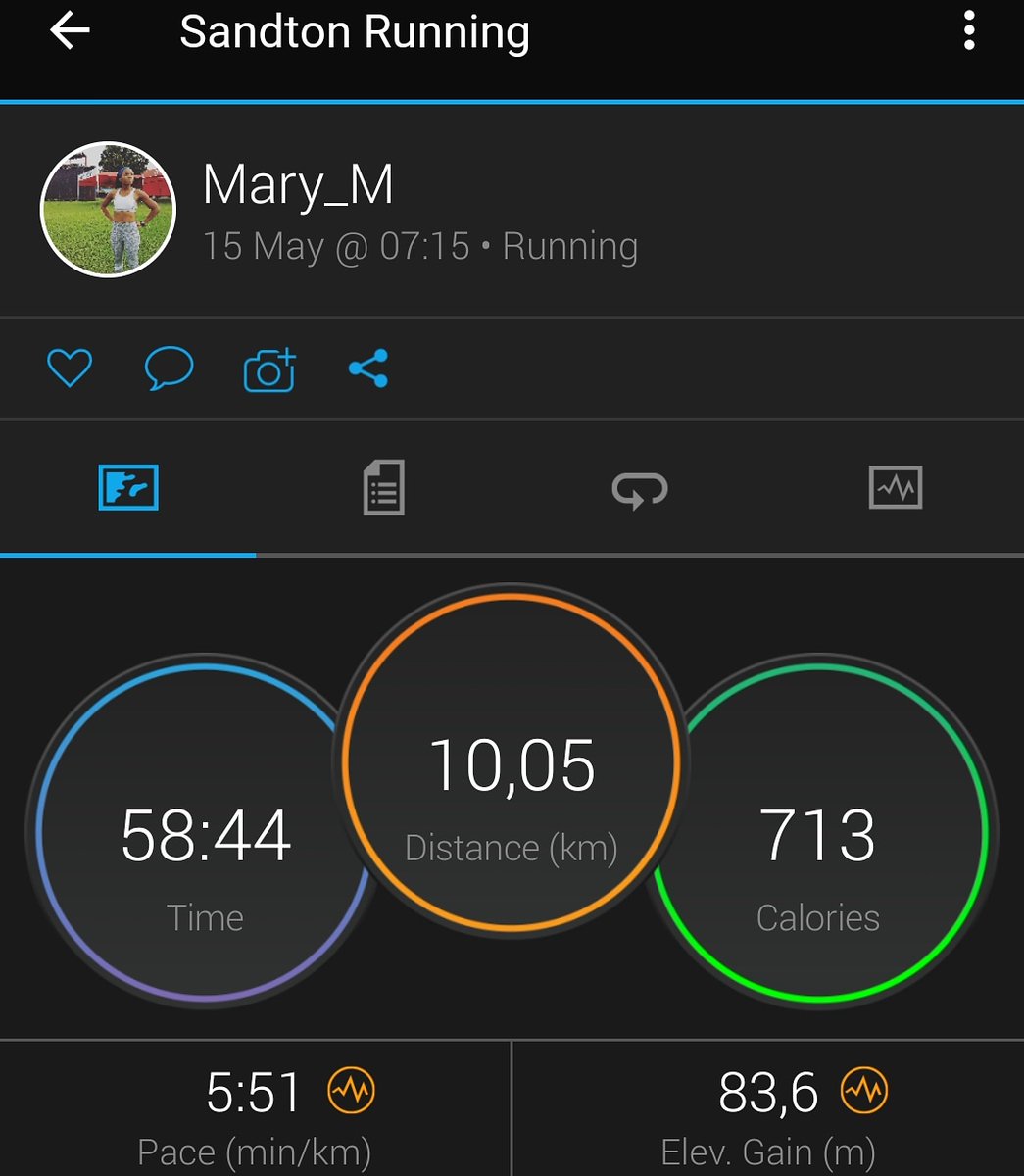 motlagaemushi's tweet photo. I was so lazy to run today. literally had to drag myself out of bed.
Easy 10km done.
#Level4Runs
#RunnersWorld
#AdventureMomZA
#FetchYourBody2020 https://t.co/yhRG8qOjXM