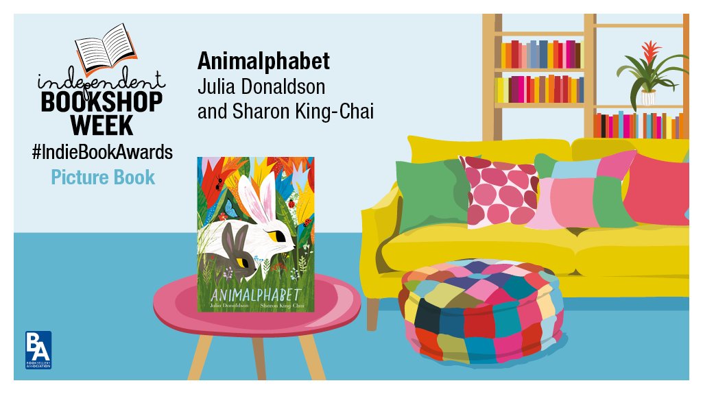 TwoHootsBooks's tweet photo. We're delighted and honoured that #Animalphabet by #JuliaDonaldson and @SharonKingChai has been shortlisted for an #IndieBookAward! 👏👏👏
Now more than ever it's vital to support indies - find your local here: https://t.co/2XnSdzRS98 #IndieBookshopWeek @booksaremybag https://t.co/w5Z2rNnfob
