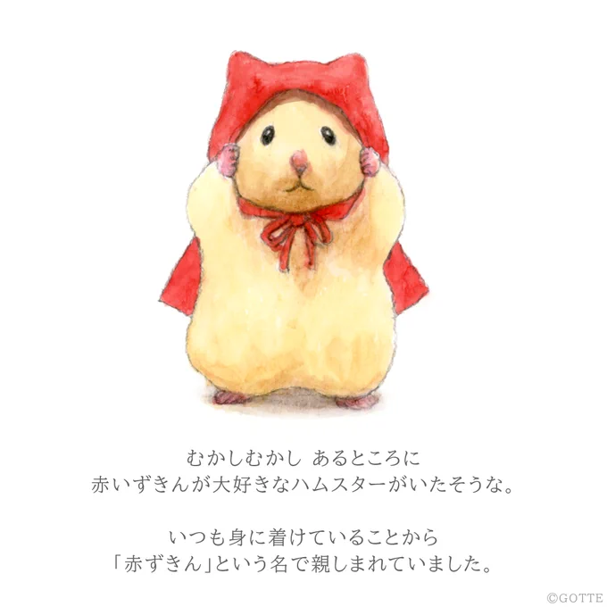 ハムスターむかしこばなし『赤ずきん』1/2 