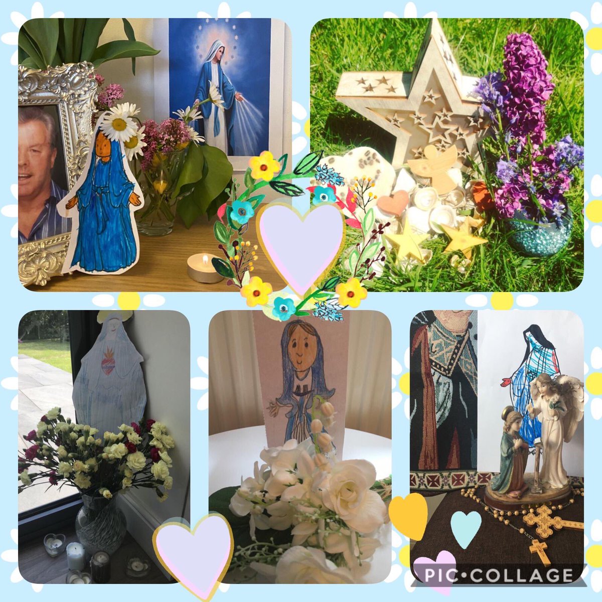 stmarysbridgend's tweet photo. During the month of May, we remember Mary the mother of Jesus.  Early Years have been busy making May Altars in their homes 🙏🏼💙 https://t.co/4RiwonOj4m