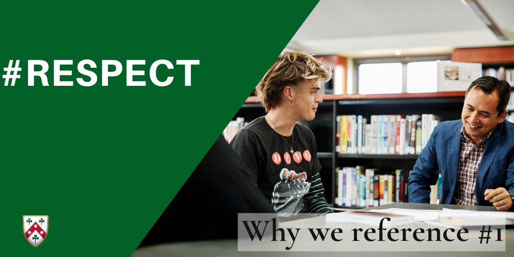 LeeperLibrary's tweet photo. Referencing demonstrates your acknowledgement of the effort and creativity of others and your respect for intellectual property.
#respect
#referencing
#academicintegrity
#studentsuccess
#essaywriting
#academicwriting
#researchskills
#onlinelearning
#AskALibrarian
#LeeperLibrary https://t.co/12D4YEJK2Y