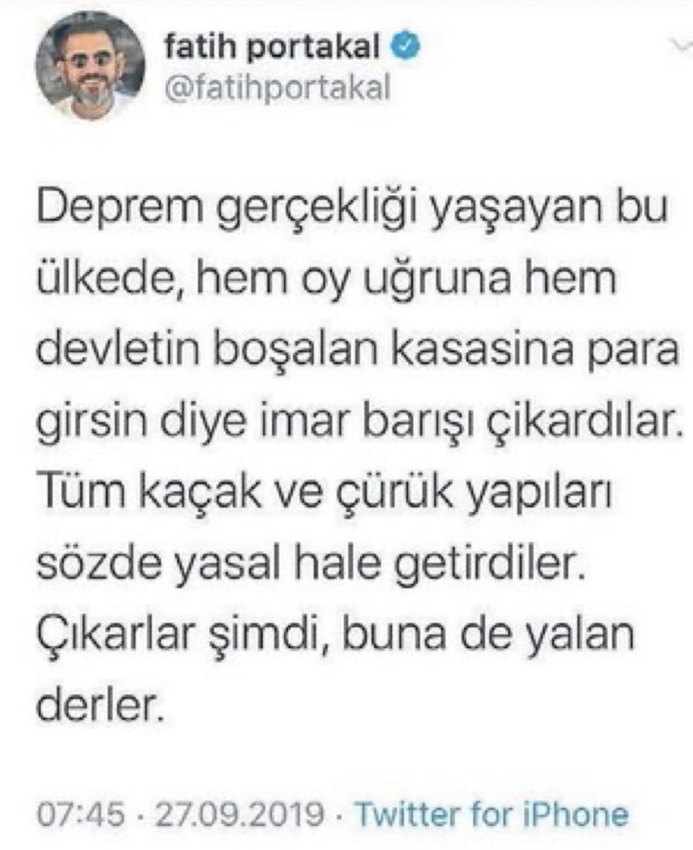 Sonra diyorlar ki “Bunlarla niye uğraşıyorsun”..

Adamlar fakirlik edebiyatı yapıp kaçak villalarda, çiftliklerde yaşar... 

İmar Barışını eleştirir... Koşa koşa ilk kendisi başvurur.

Tutarlılık önemli.İlke önemli.Etik, ahlak demeyeceğim.Bu modelleri de çok zorlamamak lazım