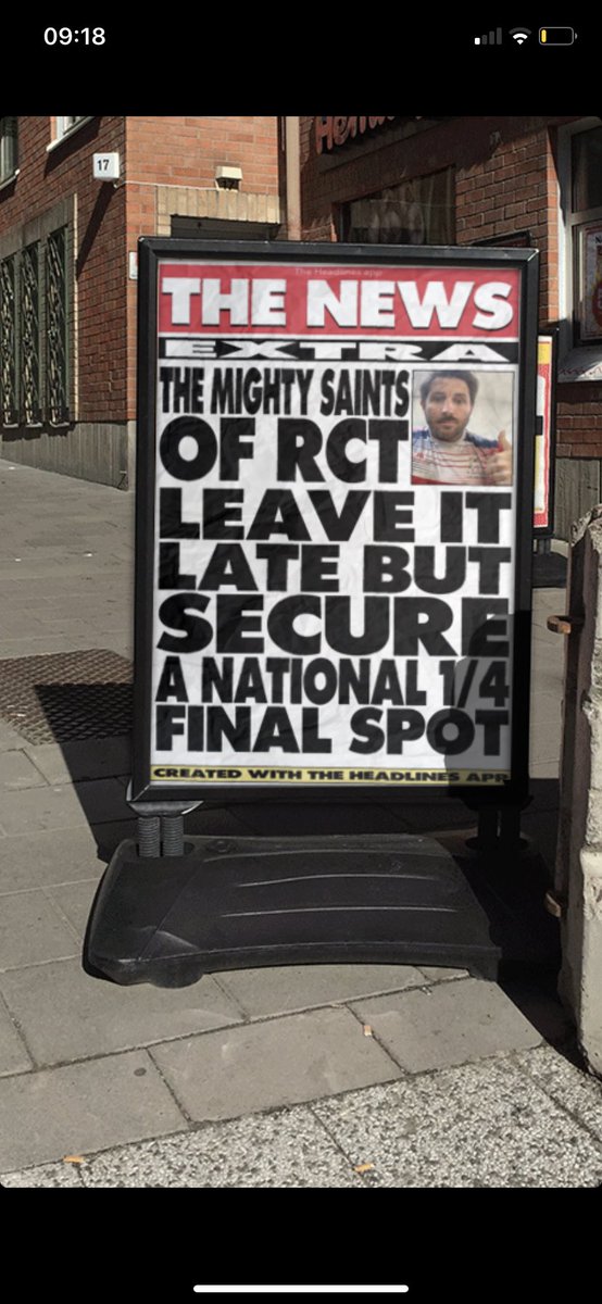 StjohnboysPE's tweet photo. The Headlines are out all across @RCTCouncil @RCTSFA
#TheMightySaints https://t.co/NKJ0nwv4X1