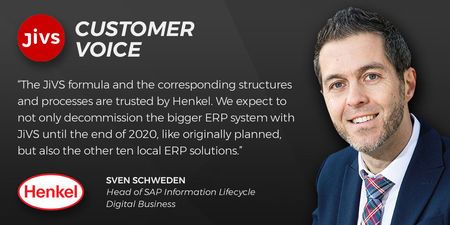 JiVSIMP's tweet photo. Enabling the decommissioning of even more solutions than originally anticipated is not a common occurrence in customer projects, but #JiVS made it a reality for Henkel. This is why JiVS is #TheRightApproach. https://t.co/mo3BdEKlzf