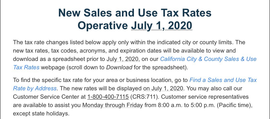 ThatRudyguy's tweet photo. Anyone else get this email about sales tax going up in California? https://t.co/bZICPAce07