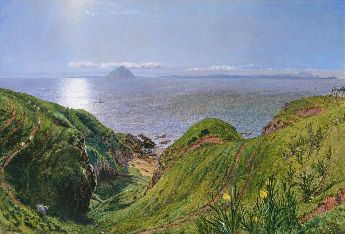 umut091315's tweet photo. By #AilsaCraig - #WilliamBellScott #1860
#Nature #Natural_landscape #Mountainous_landforms #Mountain #Highland #Sky #Hill #Painting #Terrain #Coast #Grass #Raised_beach #Headland #Landscape #Sea #Cliff #Watercolor_paint #Mount_scenery #Geology #Mountain_range #Amazing https://t.co/v5tz2z2FqB