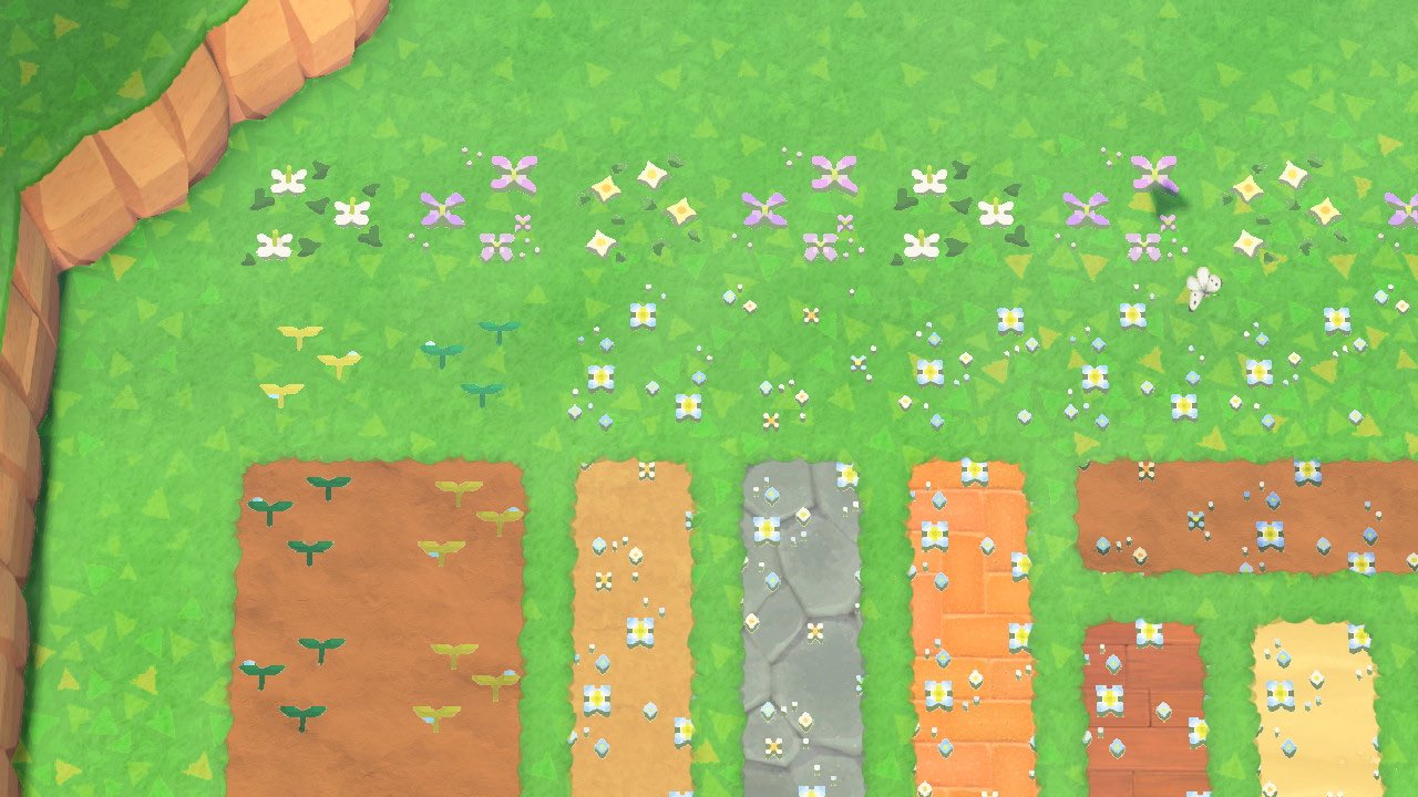 もぎ𖡼 𖤣𖥧 小花のマイデザ修正 種類追加 ﾟ 芝以外の島クリの道にも馴染むよう 影を調整してみました 小学校の帰り道にこんな草生えてたなーというイメージ 田舎育ち どうぶつの森 Animalcrossing Acnh Nintendoswitch マイ