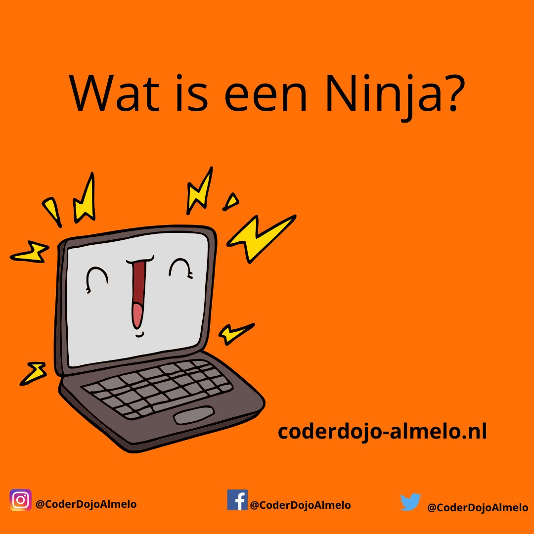 CoderDojoAlmelo's tweet image. 🌟Wat is een Ninja?🧐

Ninja&apos;s zijn de kinderen die naar een dojo gaan. Of je nu een keer komt kijken, of zo vaak mogelijk komt. Je bent een echte Ninja!👩‍💻👨‍💻#coderenkanjeleren #programmeren #coderdojoalmelo #ICT
