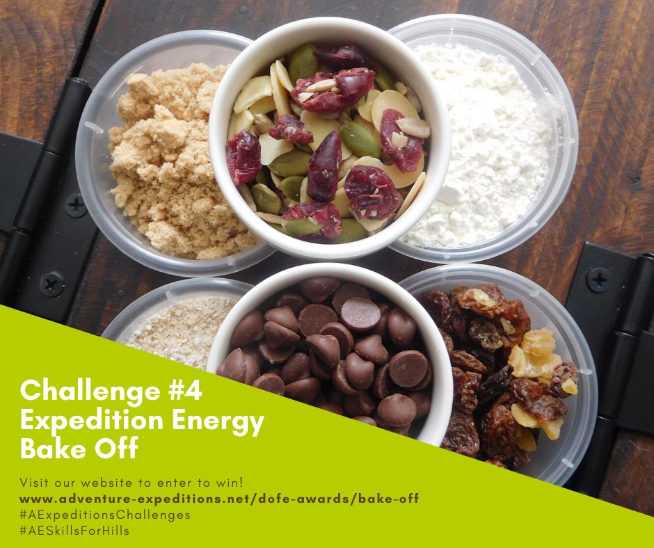 Lockdown Challenge #4 Expedition Energy Bake Off! Enter to win a cookbook or meal pouches! You don’t need to be a DofE participant to enter, our competitions are open to all. Visit: adventure-expeditions.net/dofe-awards/ba…
#AExpeditionsChallenges
#AESkillsForHills