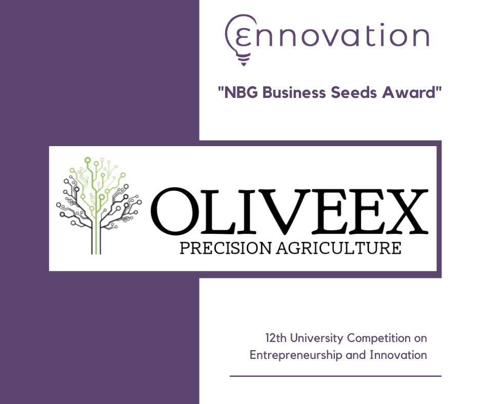 ennovationgr's tweet photo. Η Εθνική Τράπεζα Ελλάδος με το #NBGBusinessSeeds έδωσε την ευκαιρία στην ομάδα #Oliveex να περάσει απευθείας στη 2η φάση του «Διαγωνισμoύ Καινοτομίας και Τεχνολογίας» συνοδευόμενη από ένα tablet!
Τους ευχαριστούμε θερμά! @ACEinAUEB 
 #ennovation2019 #awards #competition https://t.co/qlledJFvhR
